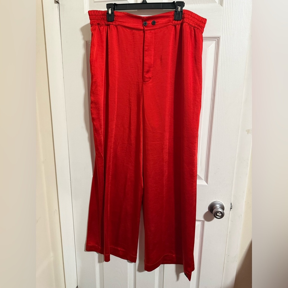 Unisex XL Savage Fenty Red Silk Pants